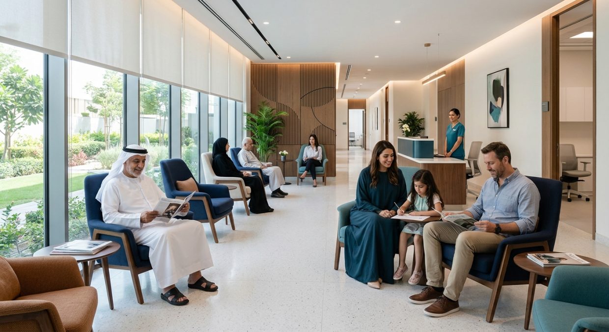 مرضى في عرفة انتظار عيادة جراج تجميل في الامارات